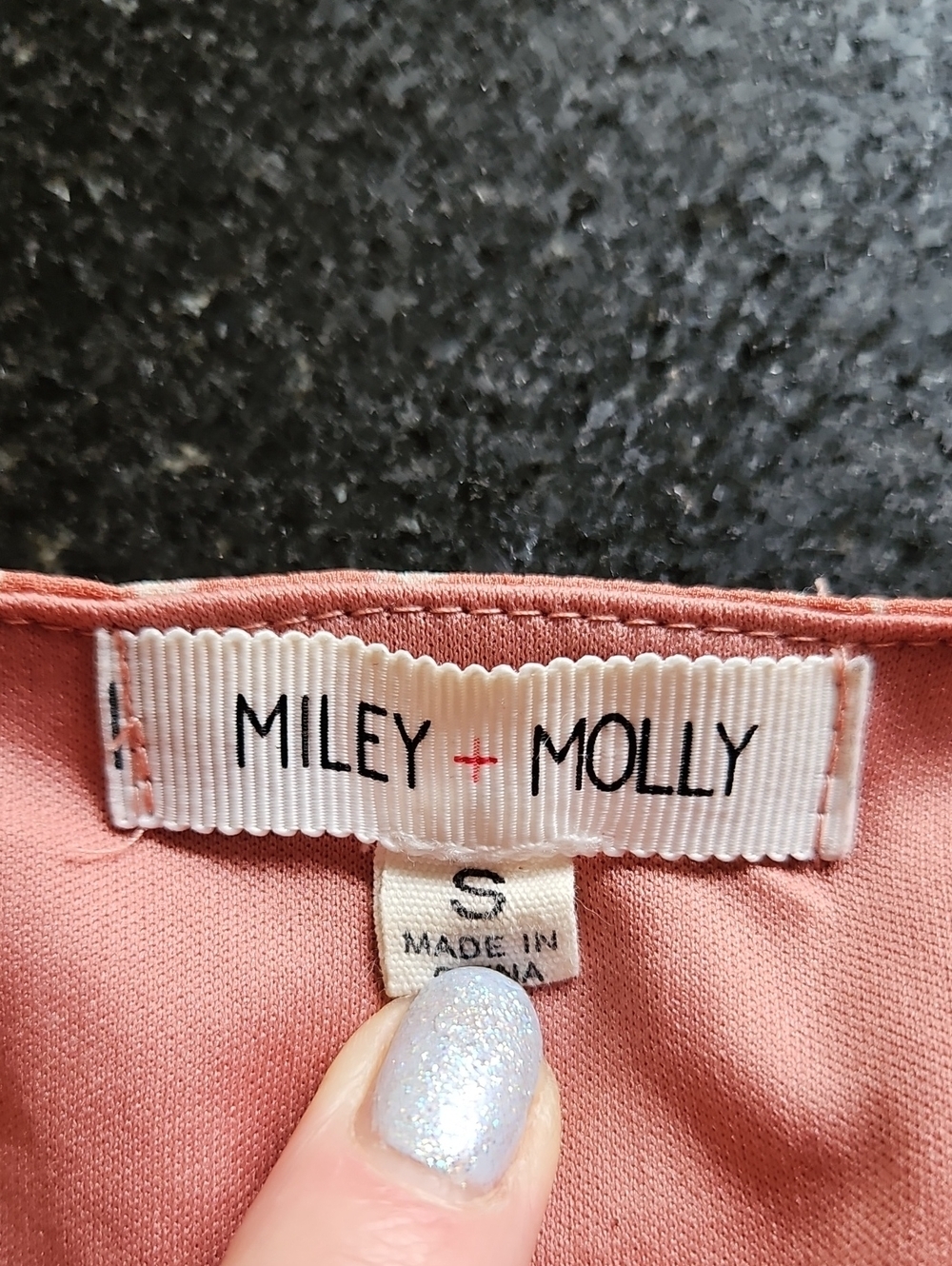 Miley+Molly Smocked Ruffled Hem Boho Chic Cottagecore Dress S - Picture 8 of 15